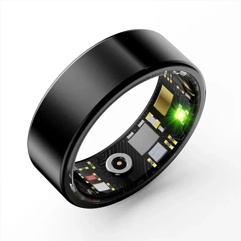 Smart Ring Multifunctional Health Tracker Heart Rate Blood Oxygen Monitor Waterproof Men Women Bluetooth Ring Sleep Fitness